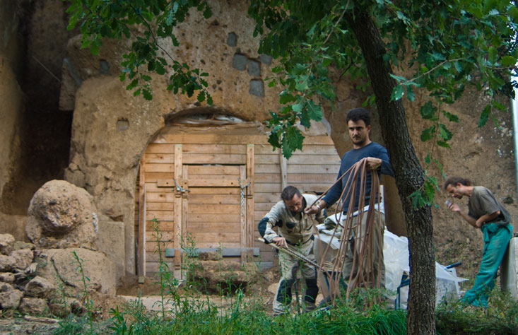 etruskische Ausgrabungen bei Sovana